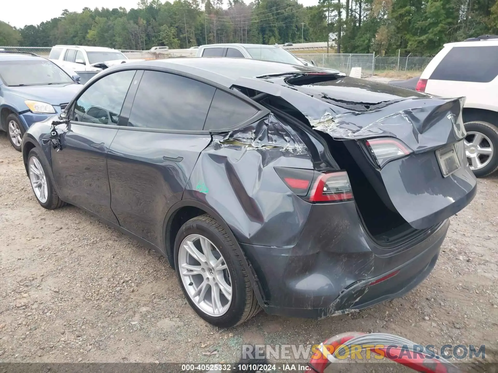 3 fotografías del automóvil dañado 7SAYGDEE9PF663902 TESLA MODEL Y 2023
