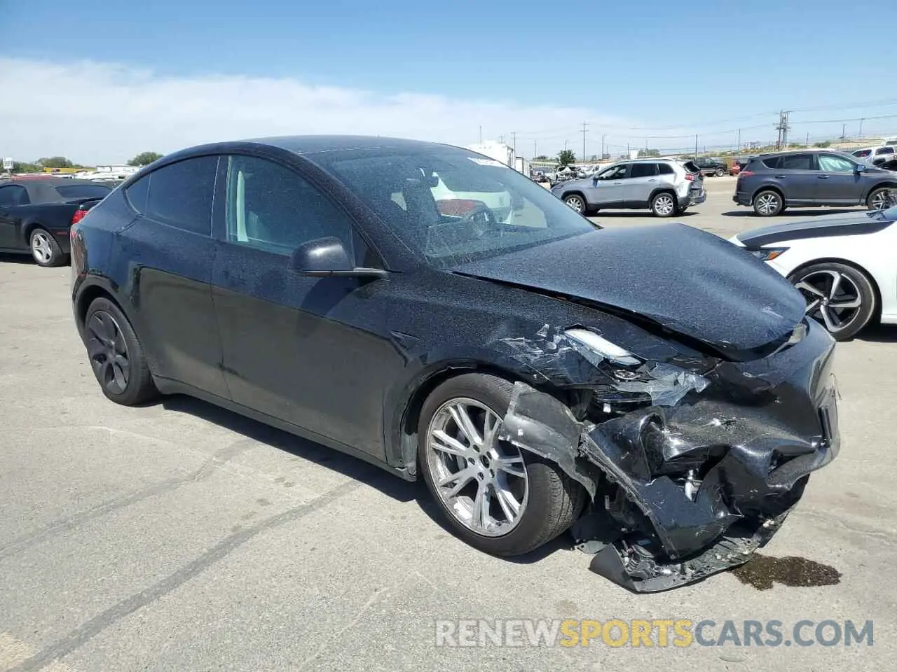 4 fotografías del automóvil dañado 7SAYGDEE9PF686242 TESLA MODEL Y 2023