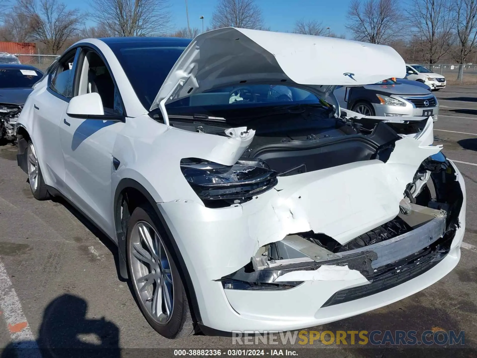 1 fotografías del automóvil dañado 7SAYGDEE9PF688041 TESLA MODEL Y 2023