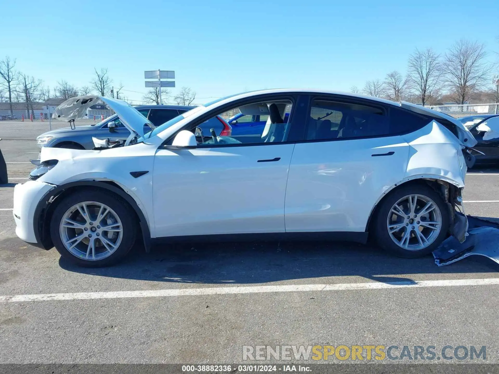 14 fotografías del automóvil dañado 7SAYGDEE9PF688041 TESLA MODEL Y 2023