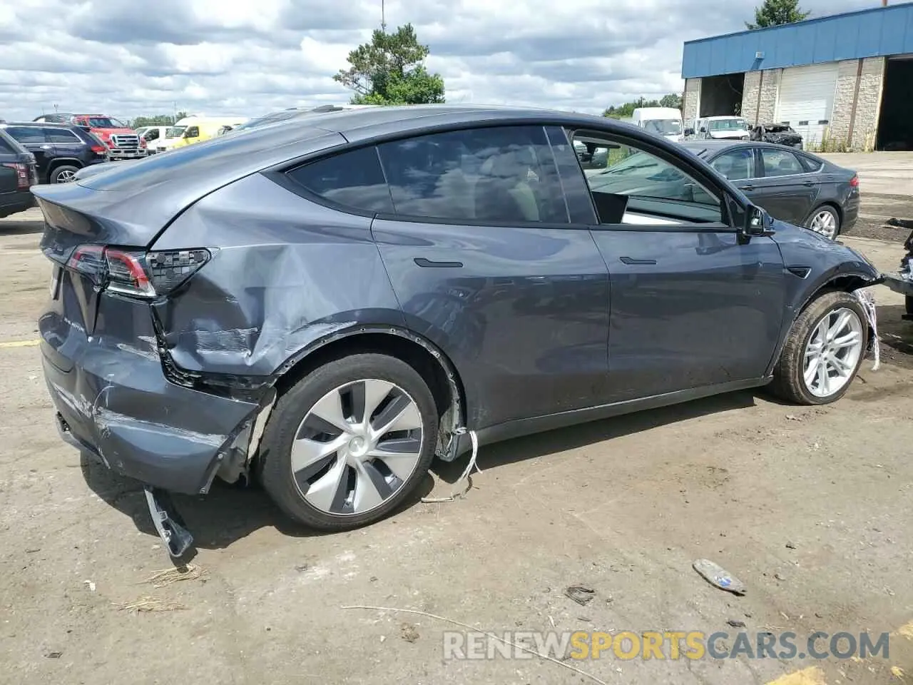 3 fotografías del automóvil dañado 7SAYGDEE9PF695295 TESLA MODEL Y 2023