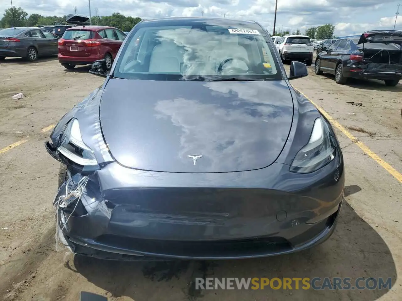 5 fotografías del automóvil dañado 7SAYGDEE9PF695295 TESLA MODEL Y 2023