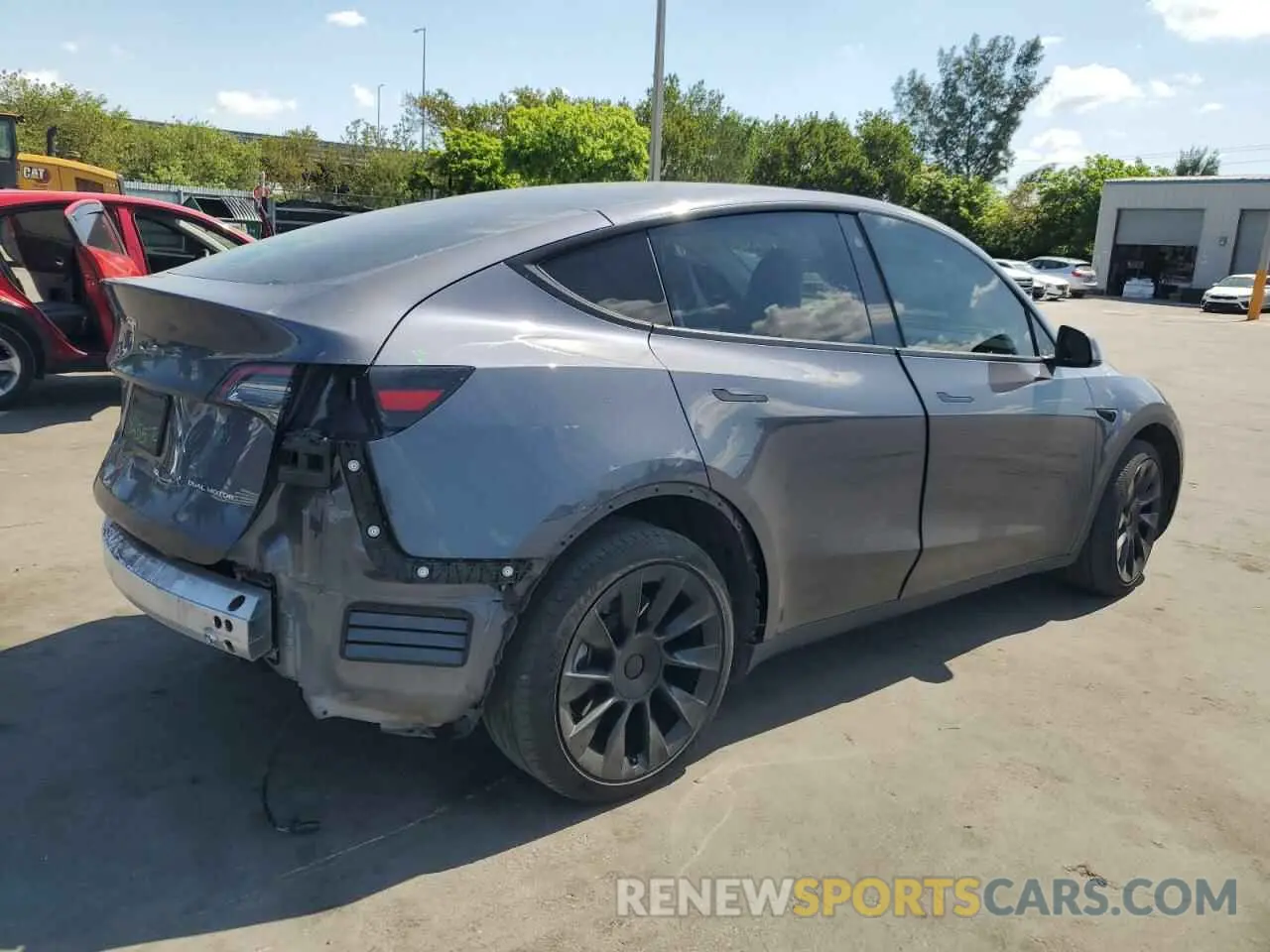 3 fotografías del automóvil dañado 7SAYGDEE9PF748268 TESLA MODEL Y 2023