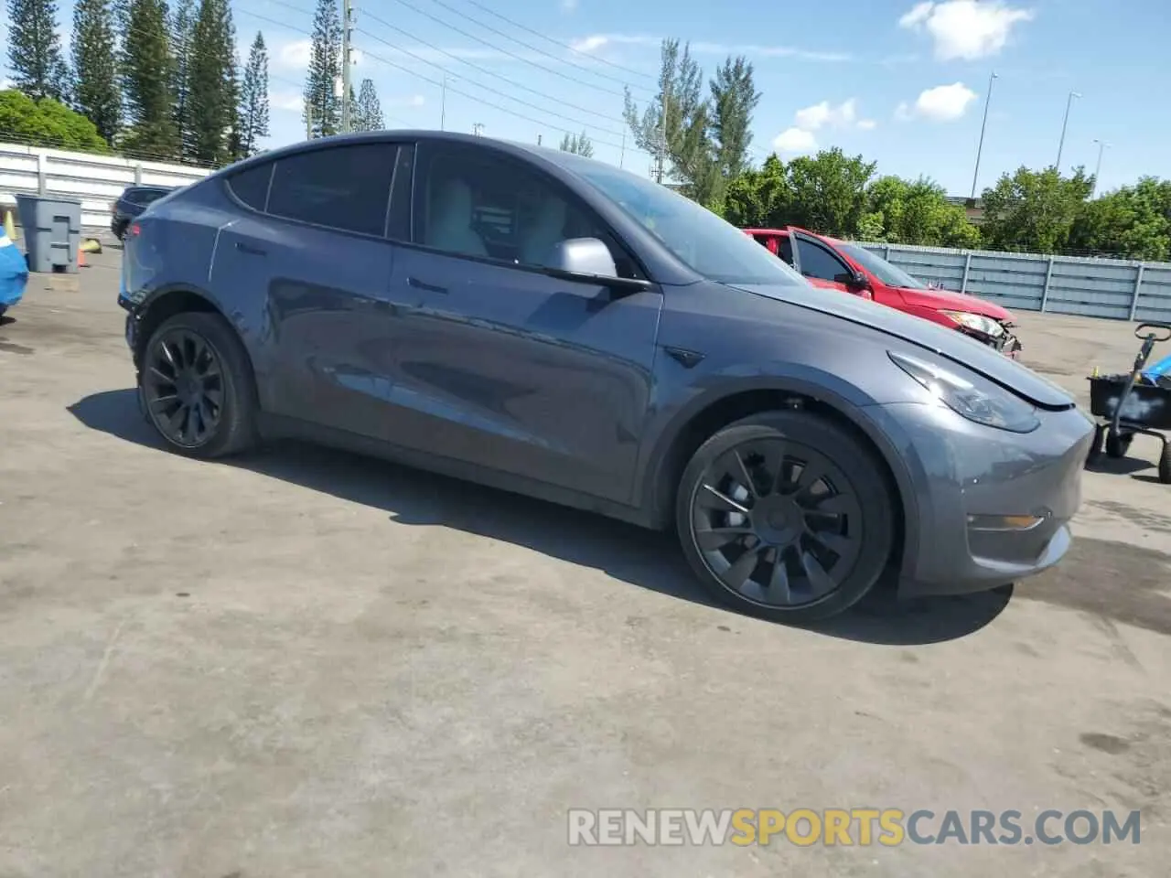 4 fotografías del automóvil dañado 7SAYGDEE9PF748268 TESLA MODEL Y 2023