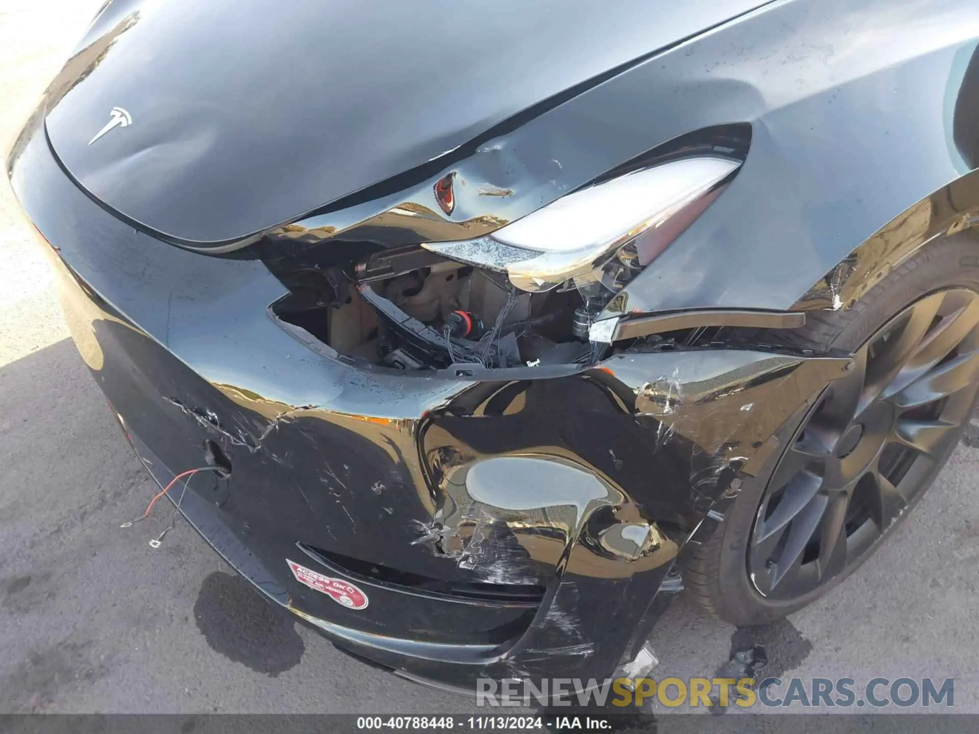 6 fotografías del automóvil dañado 7SAYGDEE9PF787698 TESLA MODEL Y 2023