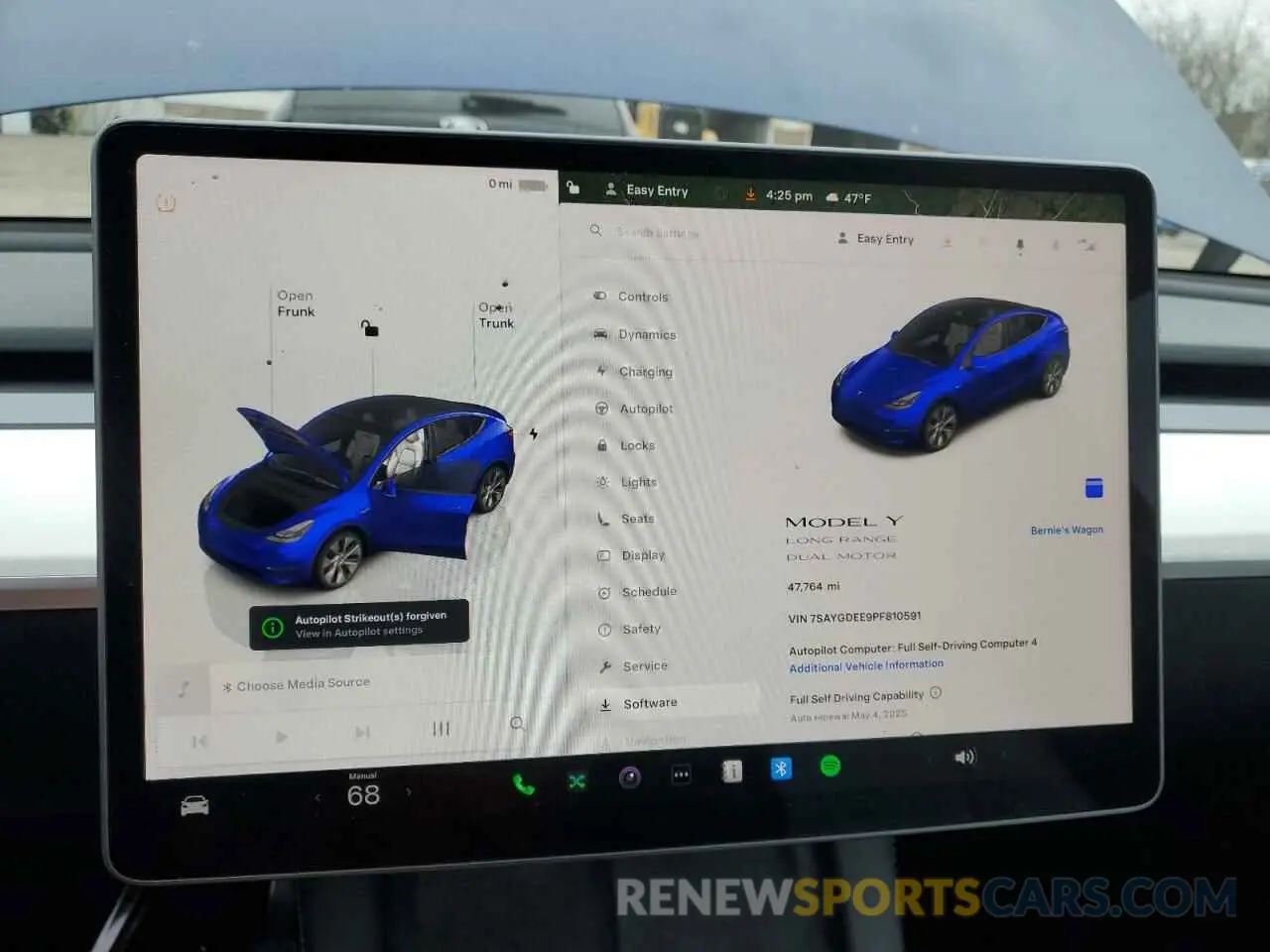 9 fotografías del automóvil dañado 7SAYGDEE9PF810591 TESLA MODEL Y 2023