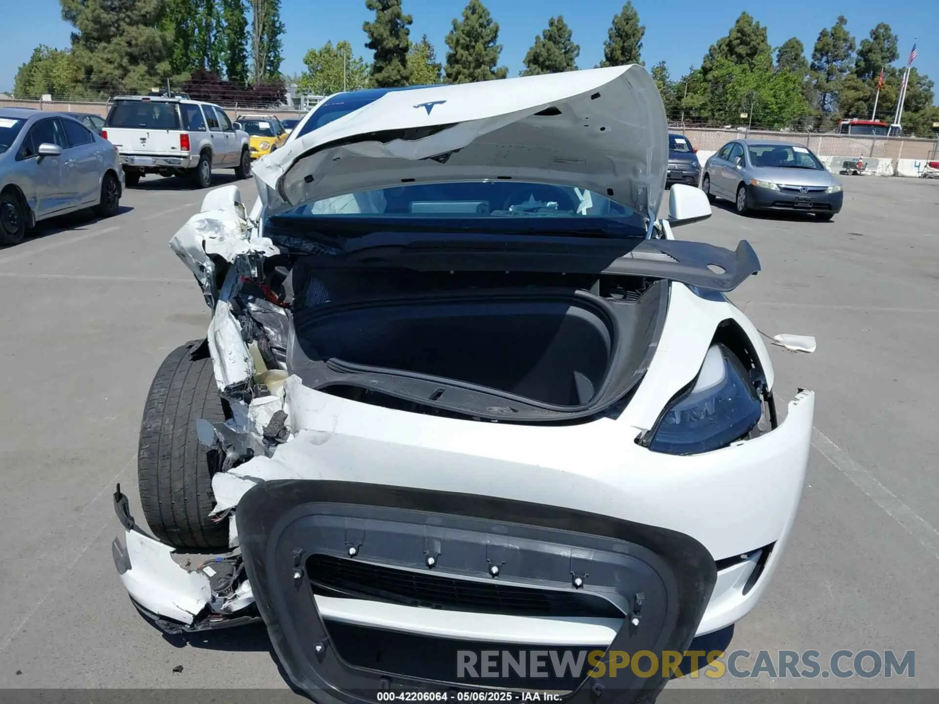 10 fotografías del automóvil dañado 7SAYGDEE9PF811580 TESLA MODEL Y 2023
