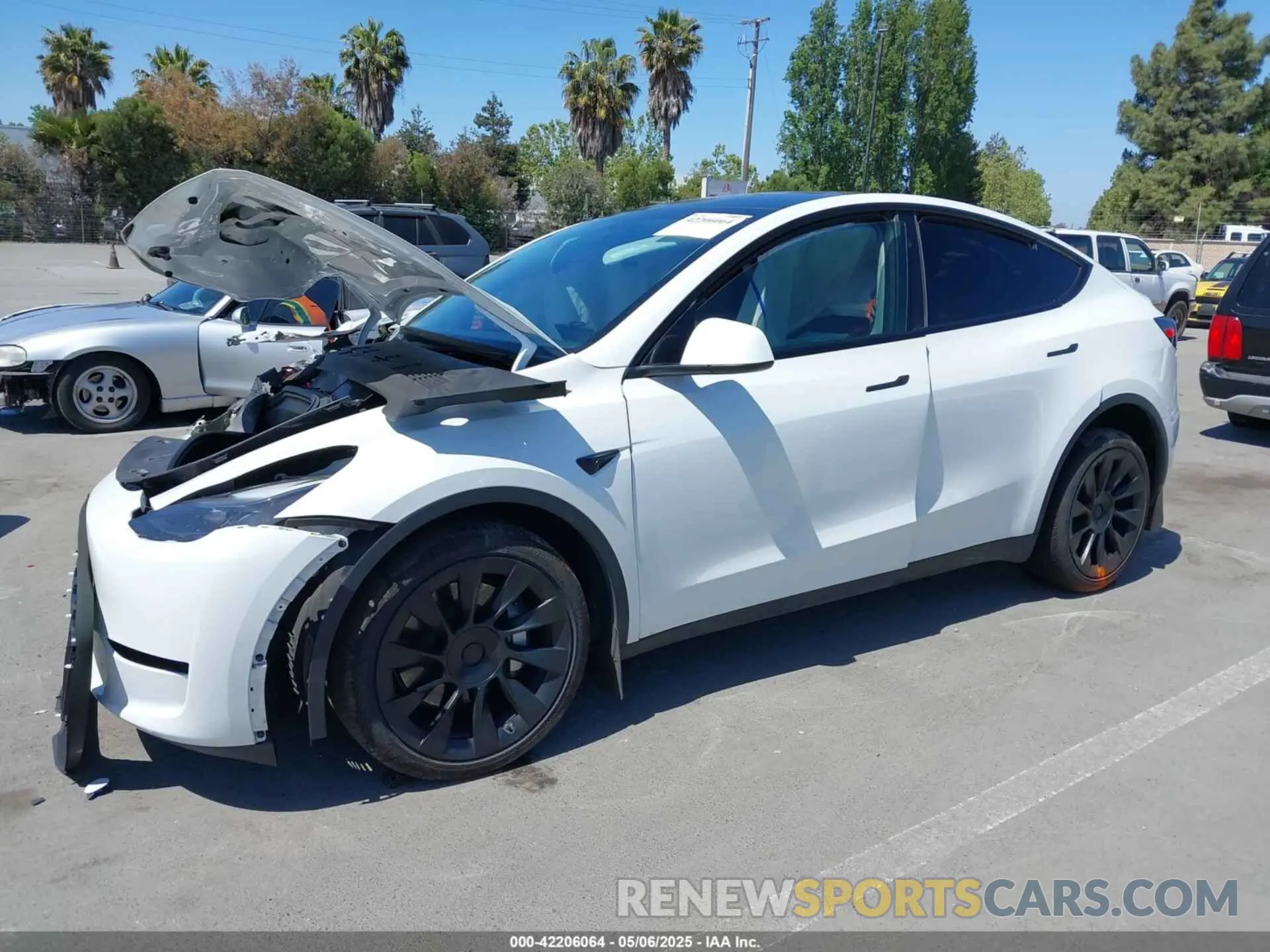 2 fotografías del automóvil dañado 7SAYGDEE9PF811580 TESLA MODEL Y 2023