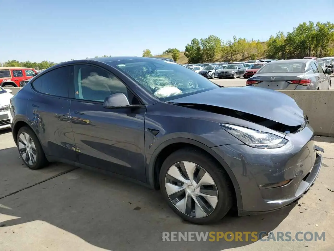 4 fotografías del automóvil dañado 7SAYGDEE9PF838911 TESLA MODEL Y 2023