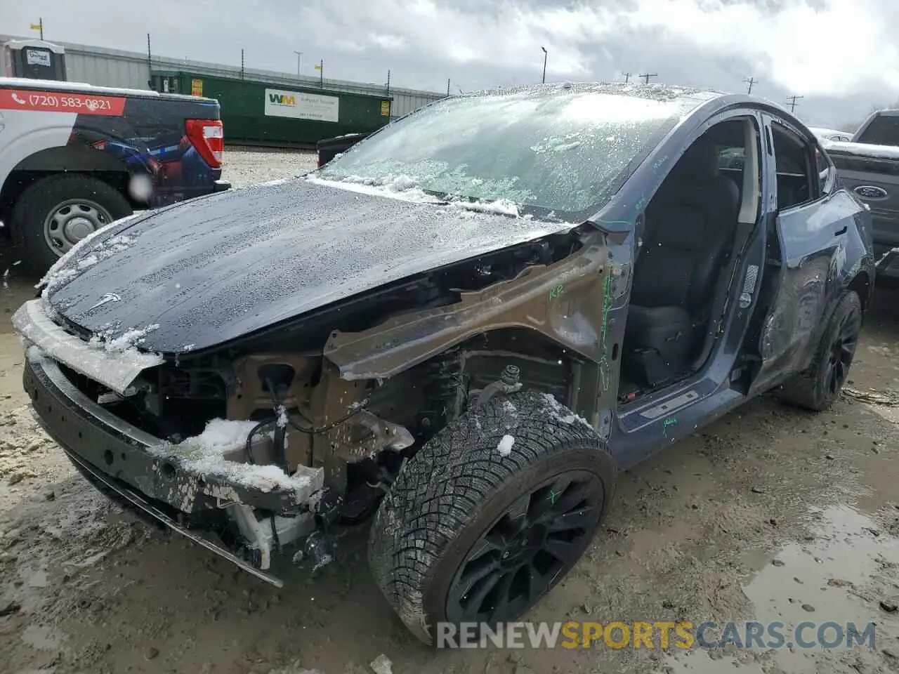 1 fotografías del automóvil dañado 7SAYGDEE9PF840948 TESLA MODEL Y 2023