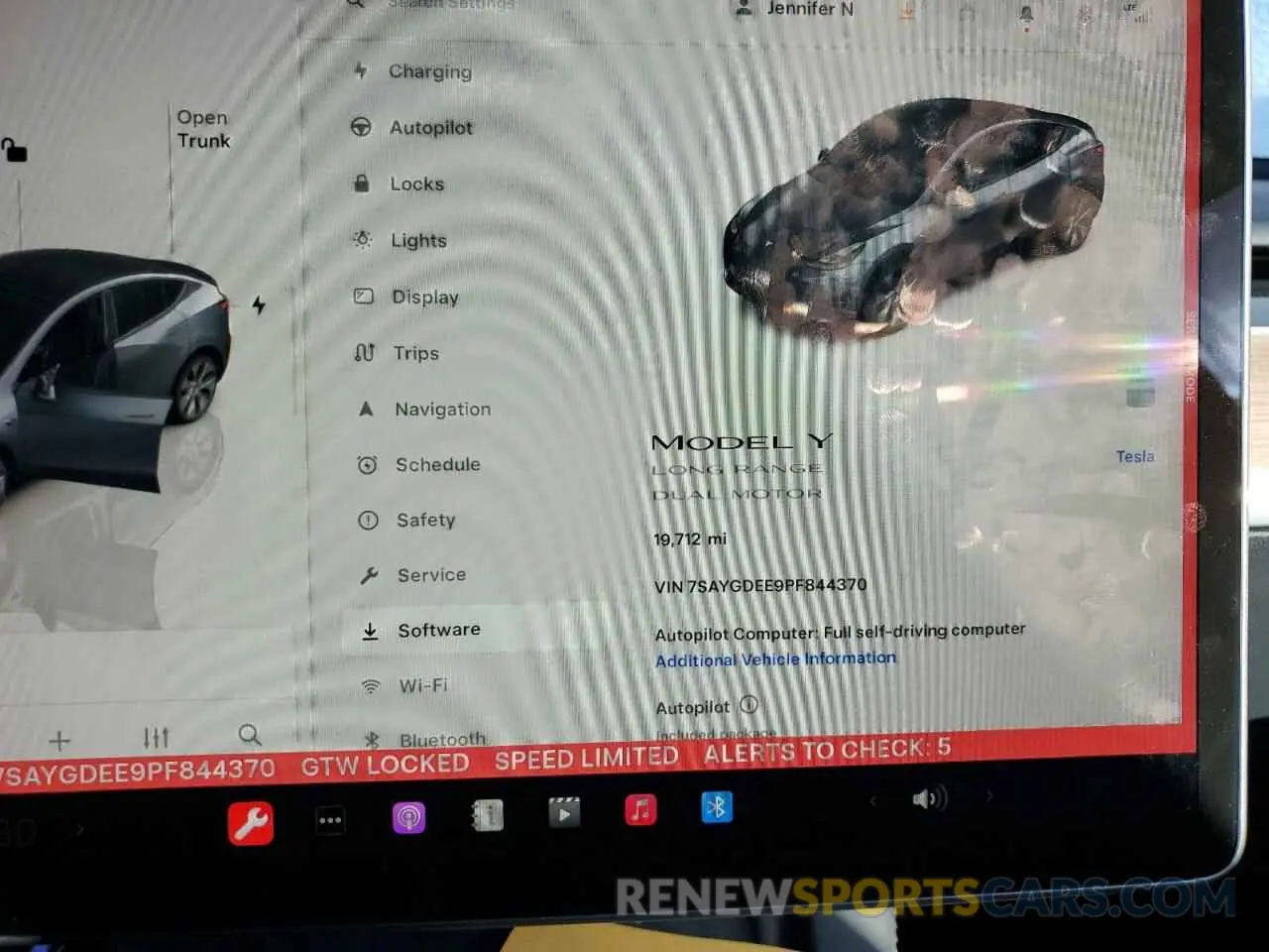 9 fotografías del automóvil dañado 7SAYGDEE9PF844370 TESLA MODEL Y 2023