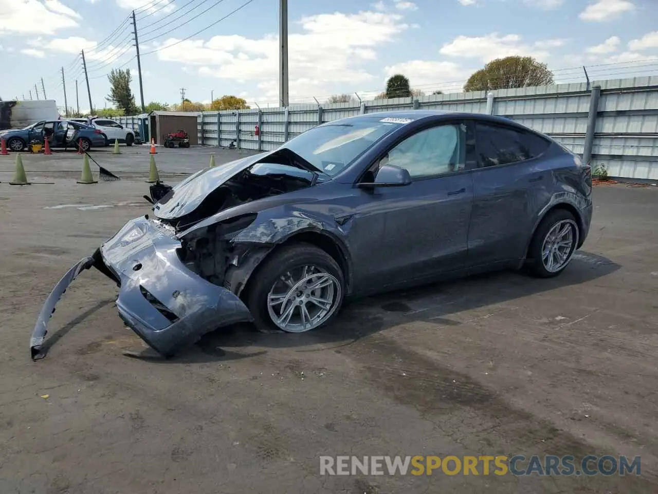 1 fotografías del automóvil dañado 7SAYGDEE9PF885405 TESLA MODEL Y 2023
