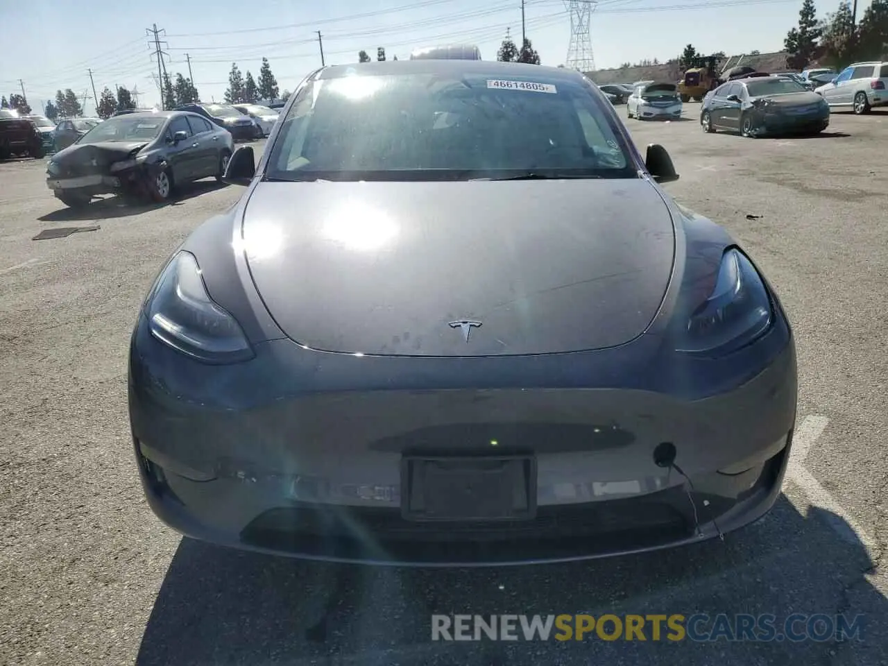5 fotografías del automóvil dañado 7SAYGDEE9PF916202 TESLA MODEL Y 2023
