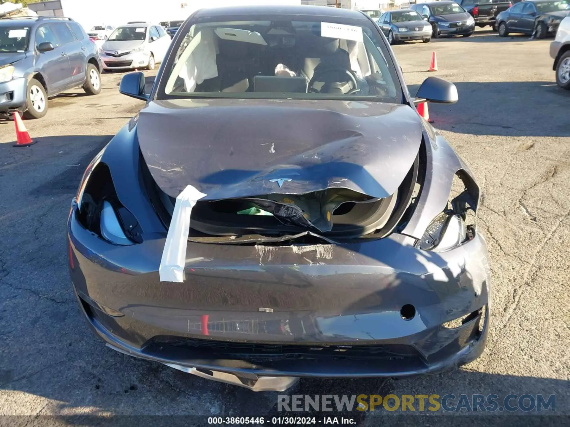 12 fotografías del automóvil dañado 7SAYGDEE9PF929533 TESLA MODEL Y 2023