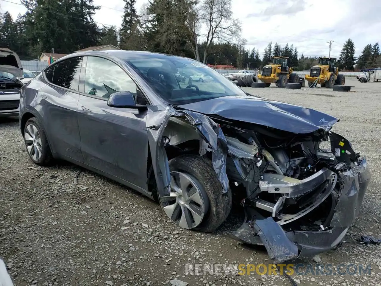 4 fotografías del automóvil dañado 7SAYGDEE9PF967828 TESLA MODEL Y 2023