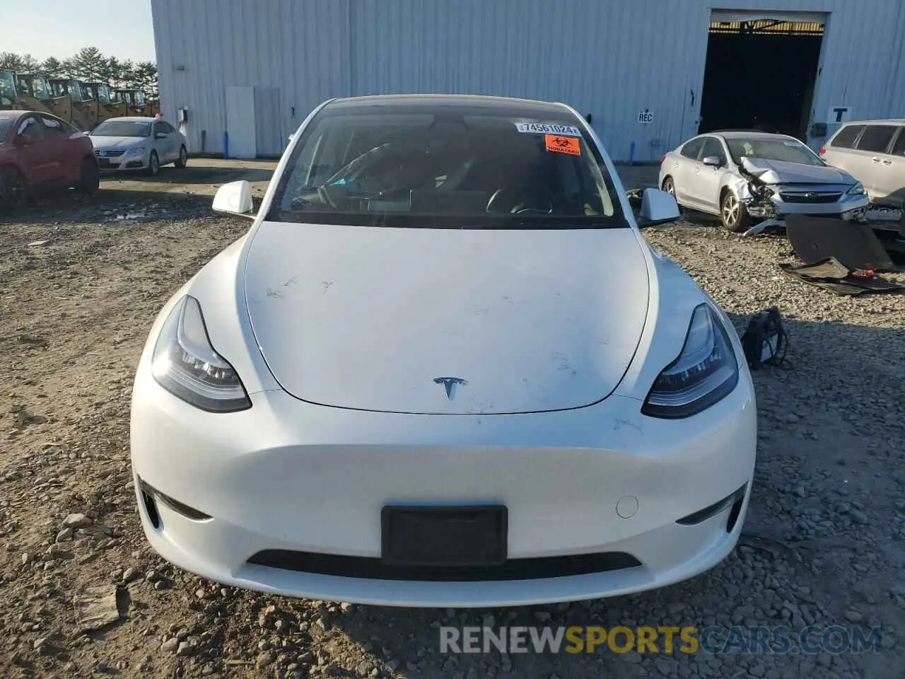 5 fotografías del automóvil dañado 7SAYGDEEXPA104856 TESLA MODEL Y 2023