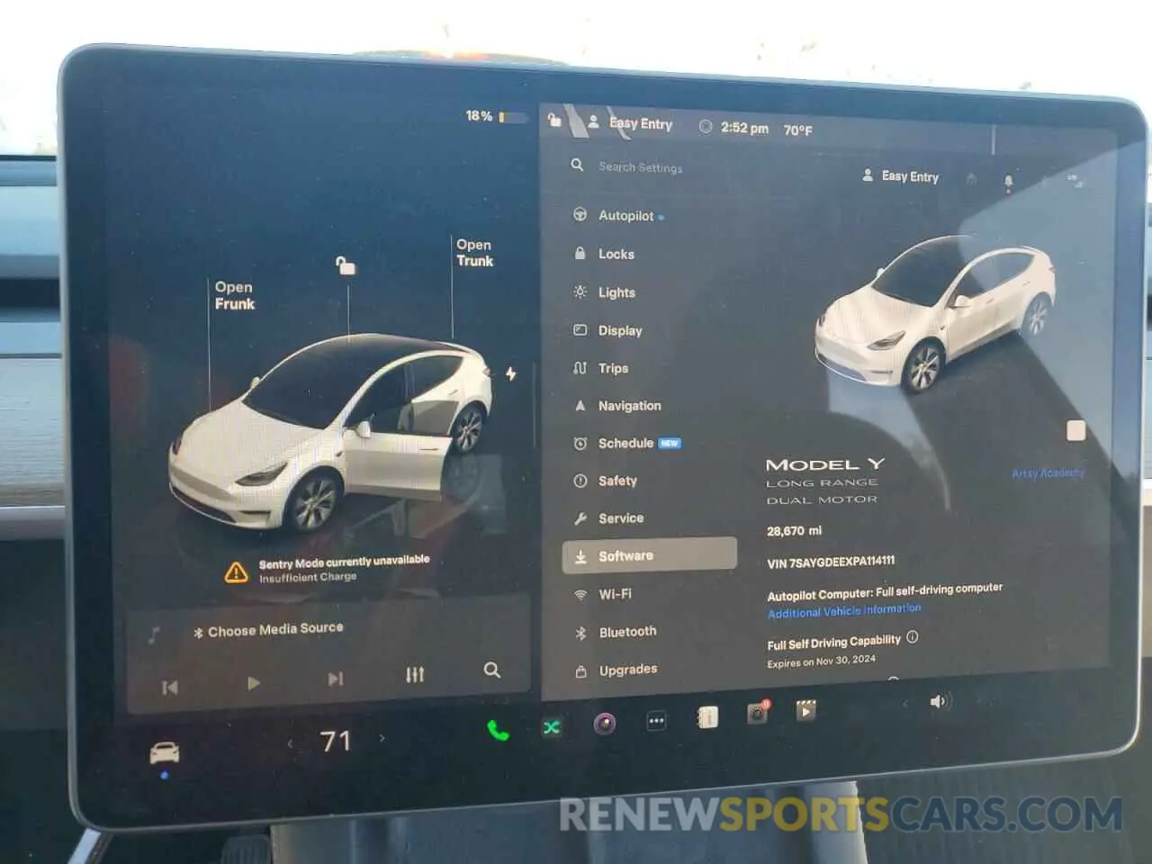 9 fotografías del automóvil dañado 7SAYGDEEXPA114111 TESLA MODEL Y 2023