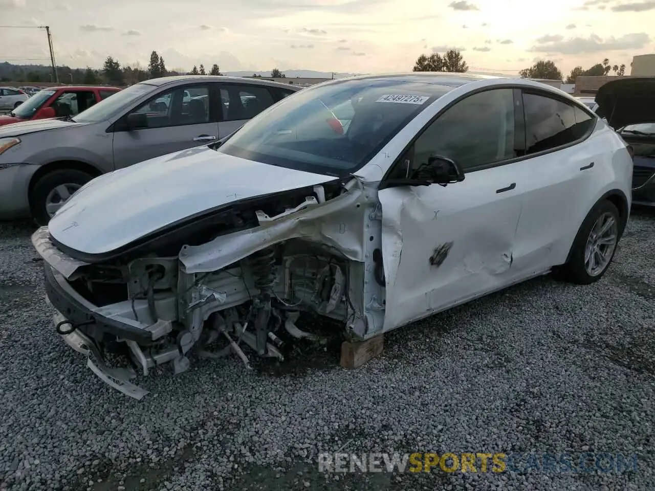 1 fotografías del automóvil dañado 7SAYGDEEXPA114884 TESLA MODEL Y 2023