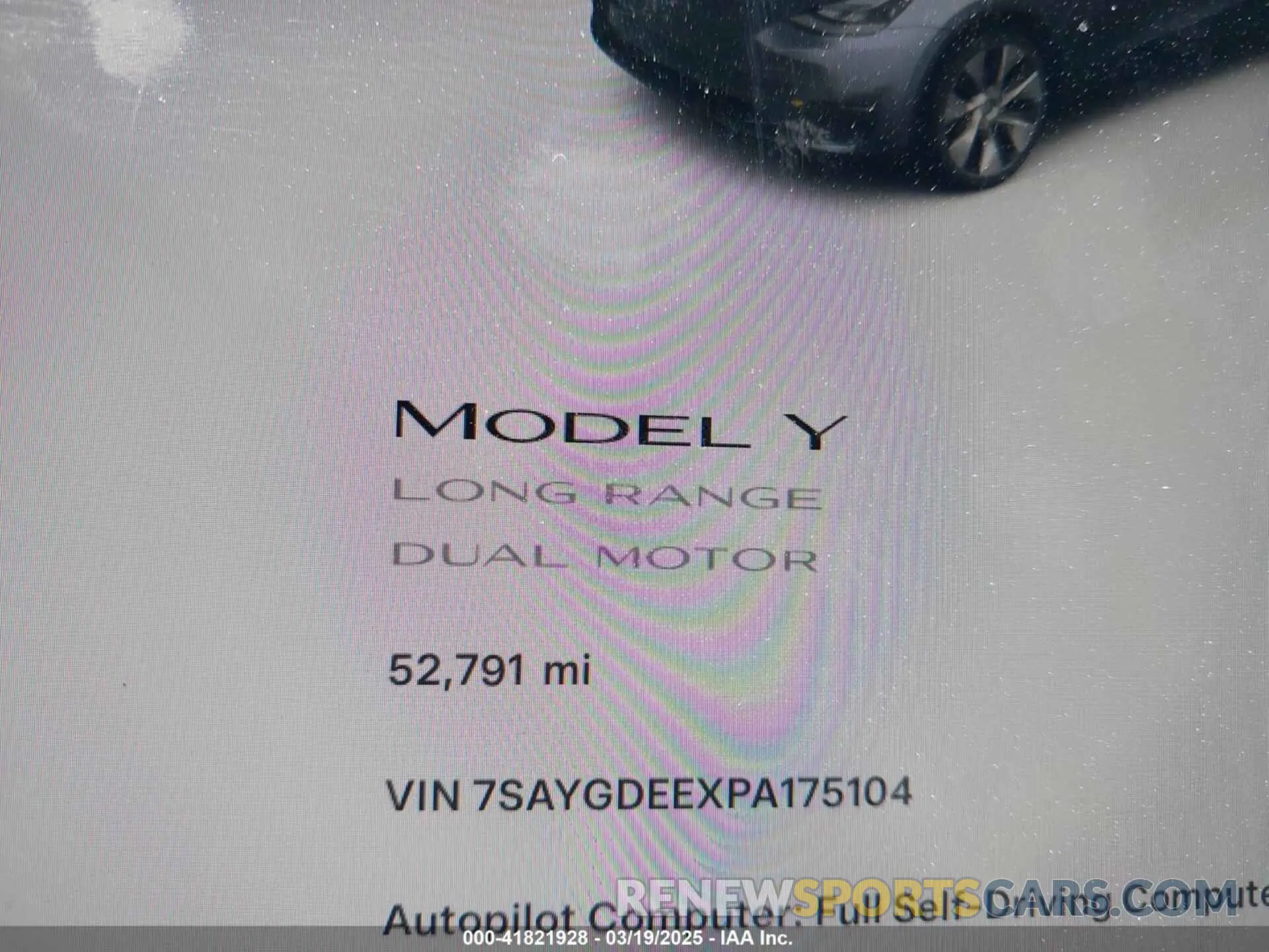 15 fotografías del automóvil dañado 7SAYGDEEXPA175104 TESLA MODEL Y 2023