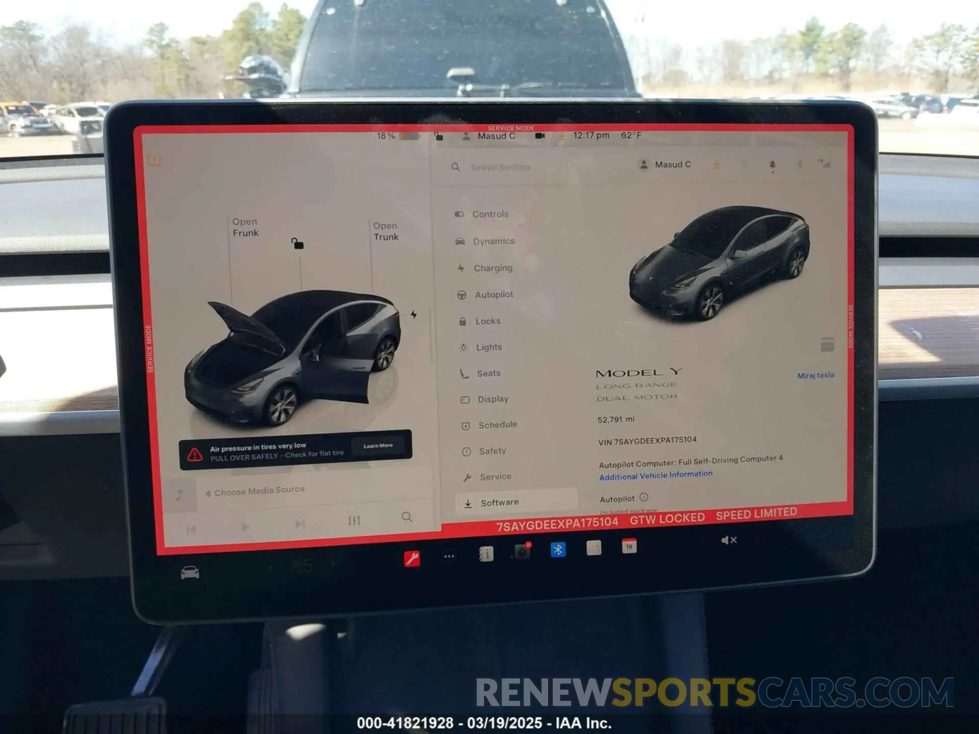18 fotografías del automóvil dañado 7SAYGDEEXPA175104 TESLA MODEL Y 2023