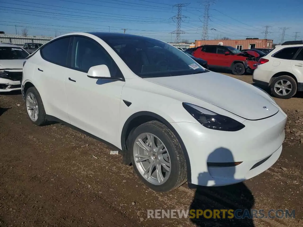 4 fotografías del automóvil dañado 7SAYGDEEXPA180237 TESLA MODEL Y 2023