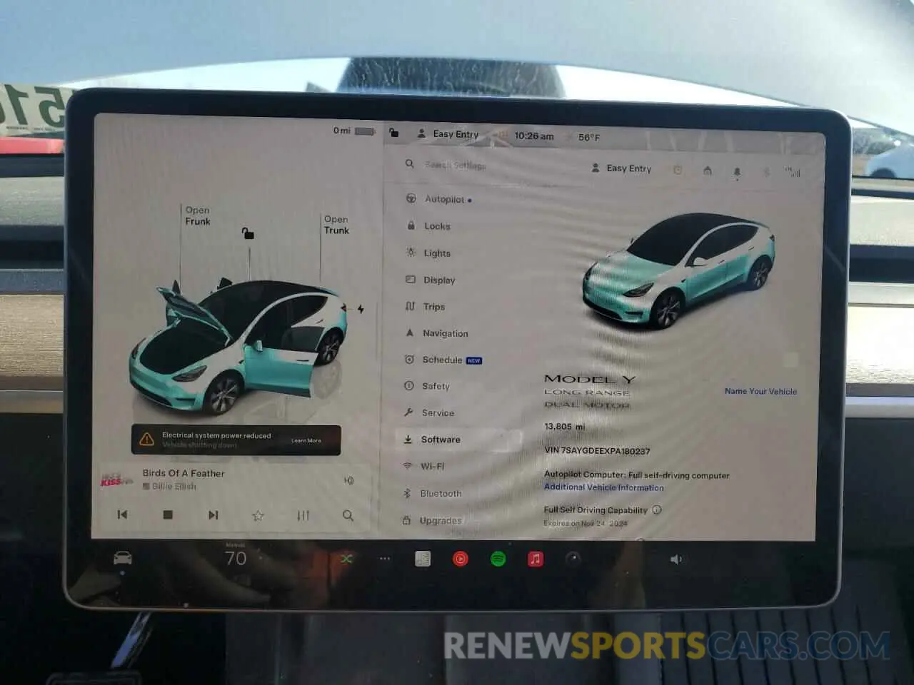 9 fotografías del automóvil dañado 7SAYGDEEXPA180237 TESLA MODEL Y 2023