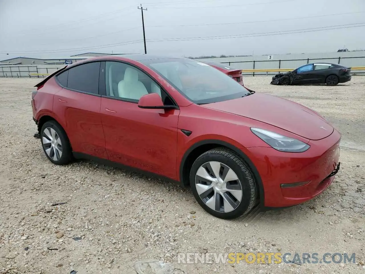 4 fotografías del automóvil dañado 7SAYGDEEXPA187818 TESLA MODEL Y 2023