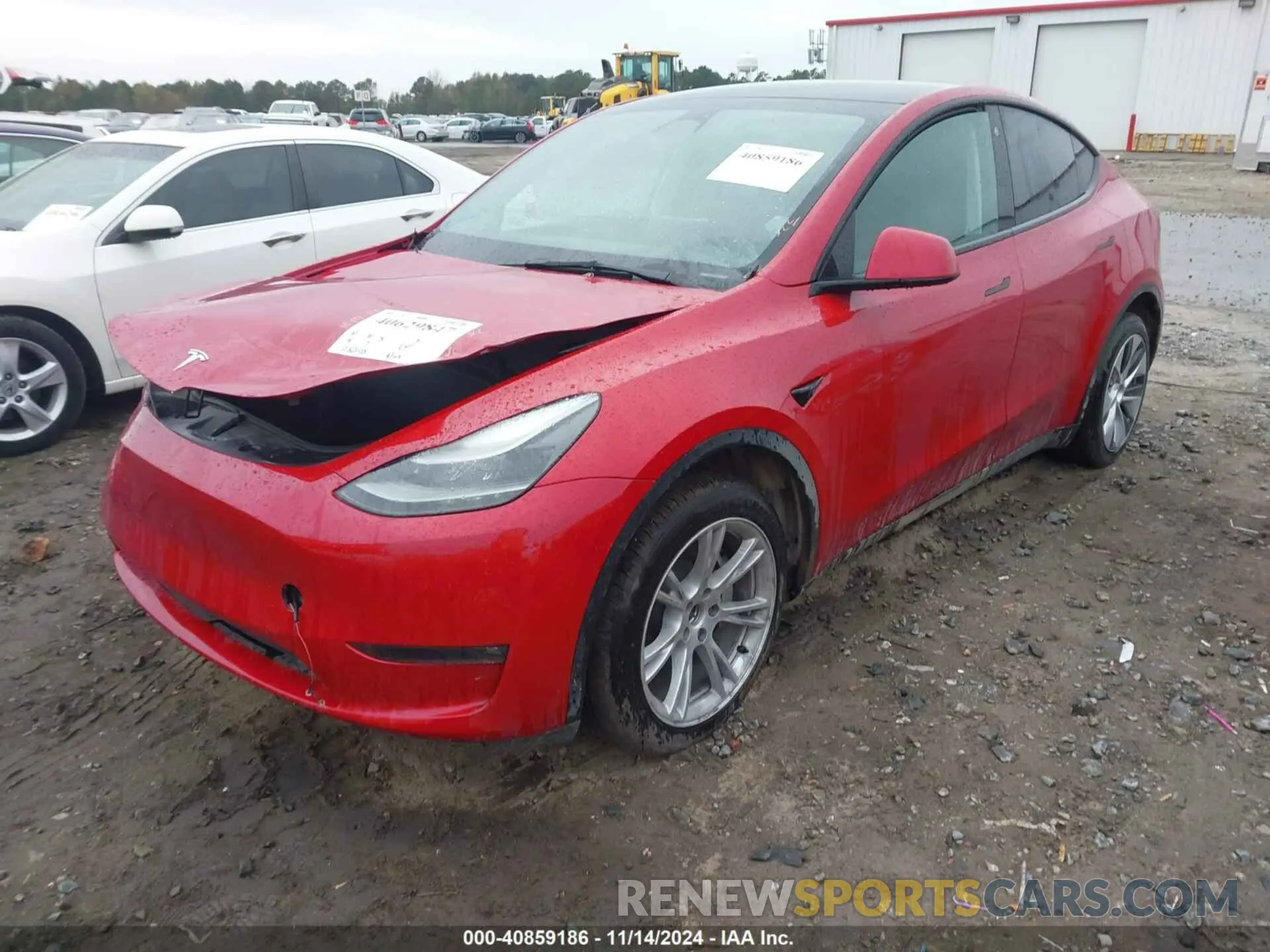 2 fotografías del automóvil dañado 7SAYGDEEXPF685584 TESLA MODEL Y 2023