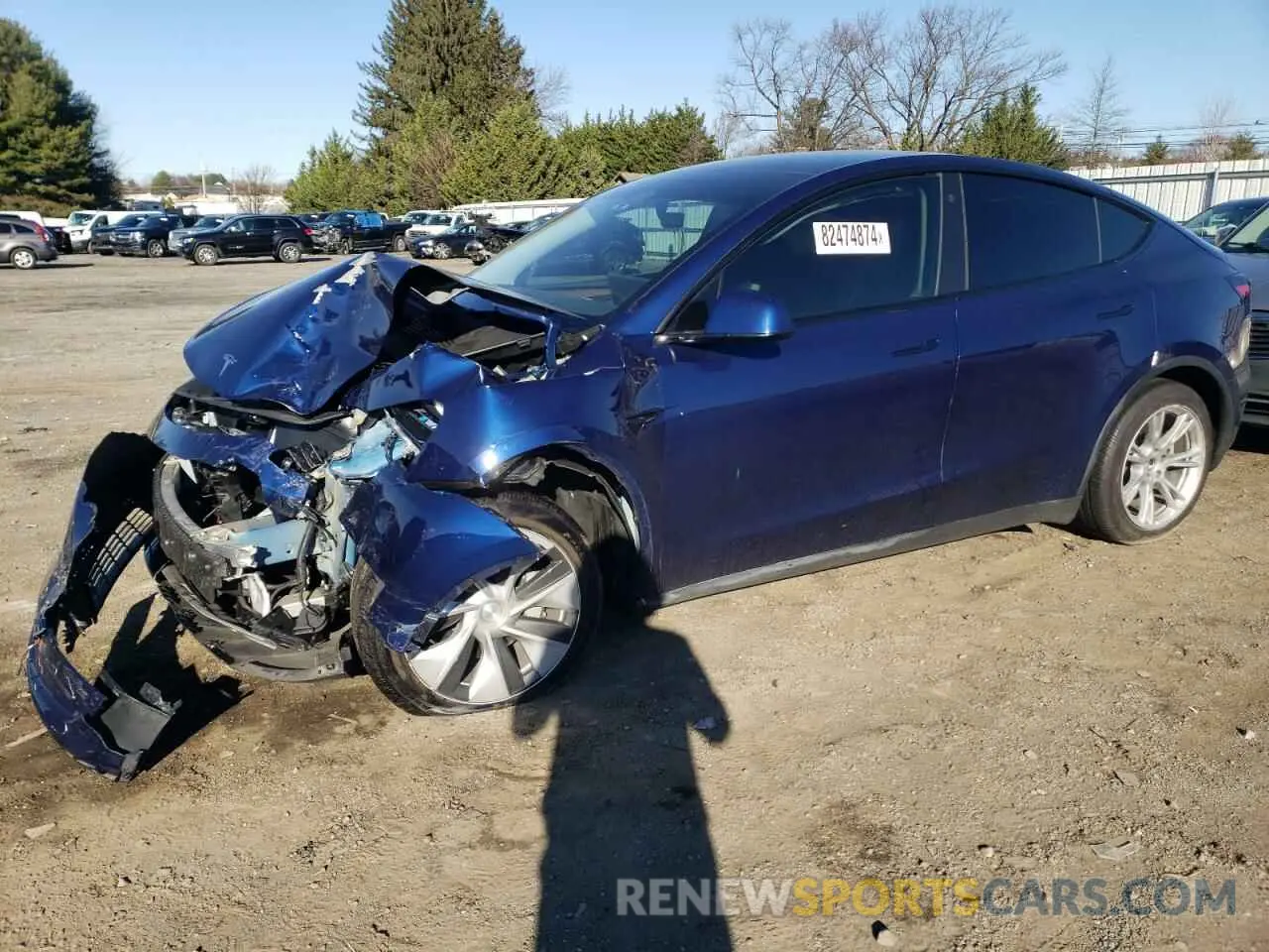 1 fotografías del automóvil dañado 7SAYGDEEXPF687853 TESLA MODEL Y 2023