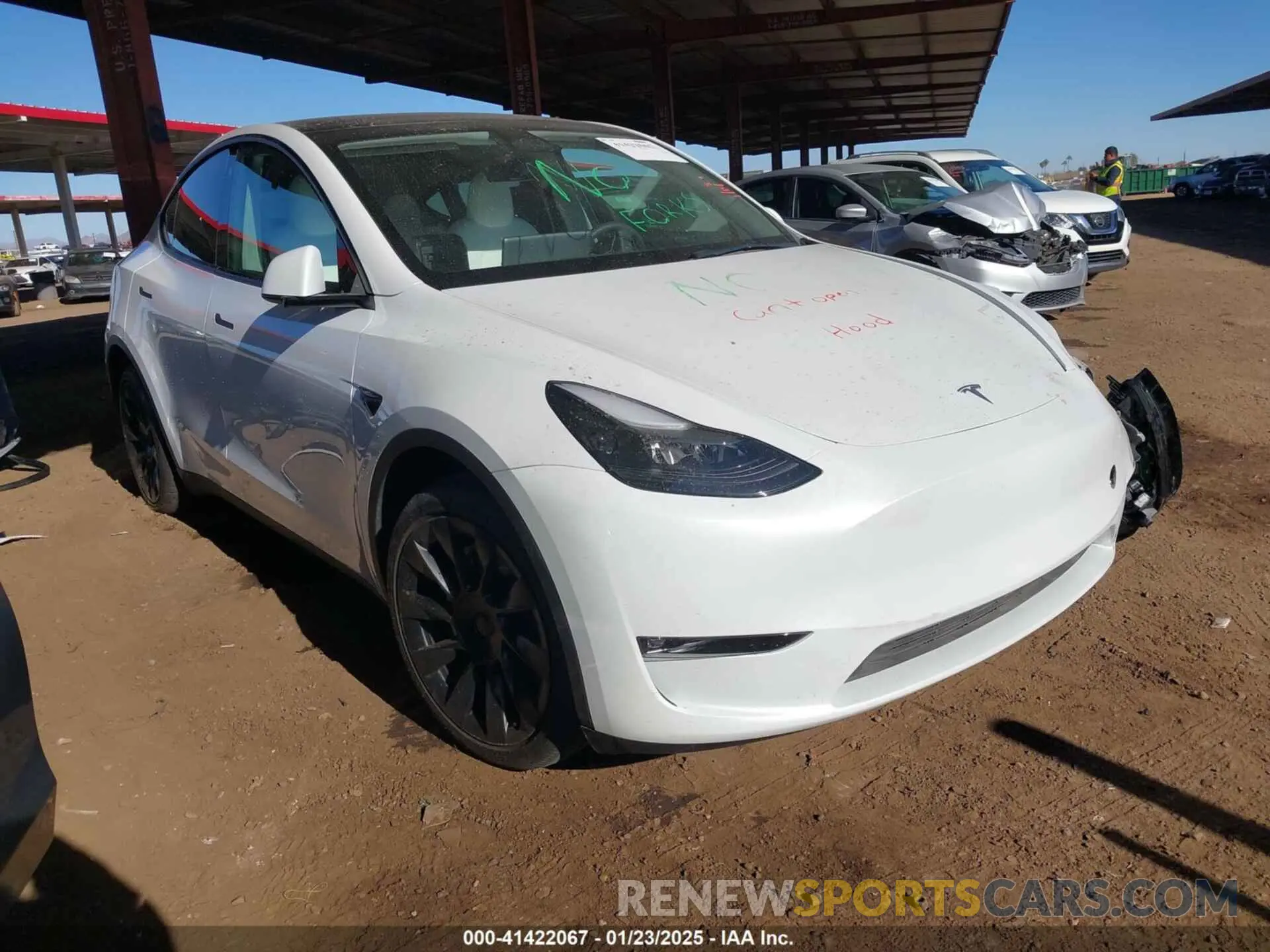 1 fotografías del automóvil dañado 7SAYGDEEXPF691580 TESLA MODEL Y 2023