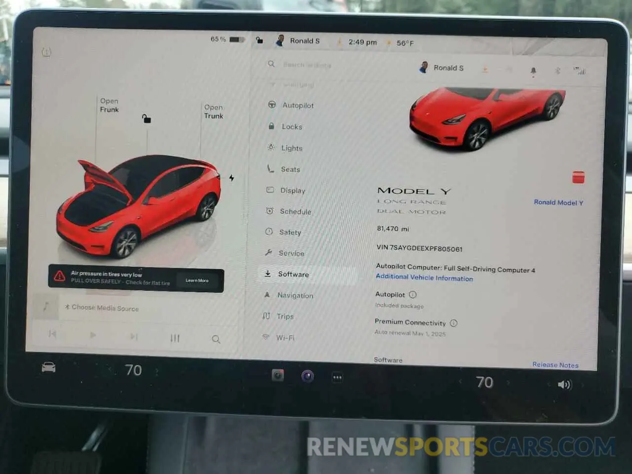 9 fotografías del automóvil dañado 7SAYGDEEXPF805061 TESLA MODEL Y 2023