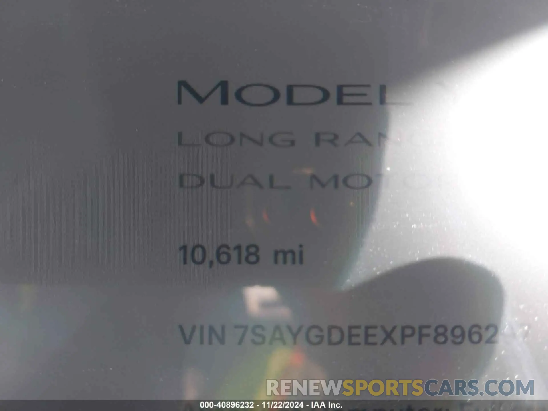 16 fotografías del automóvil dañado 7SAYGDEEXPF896297 TESLA MODEL Y 2023