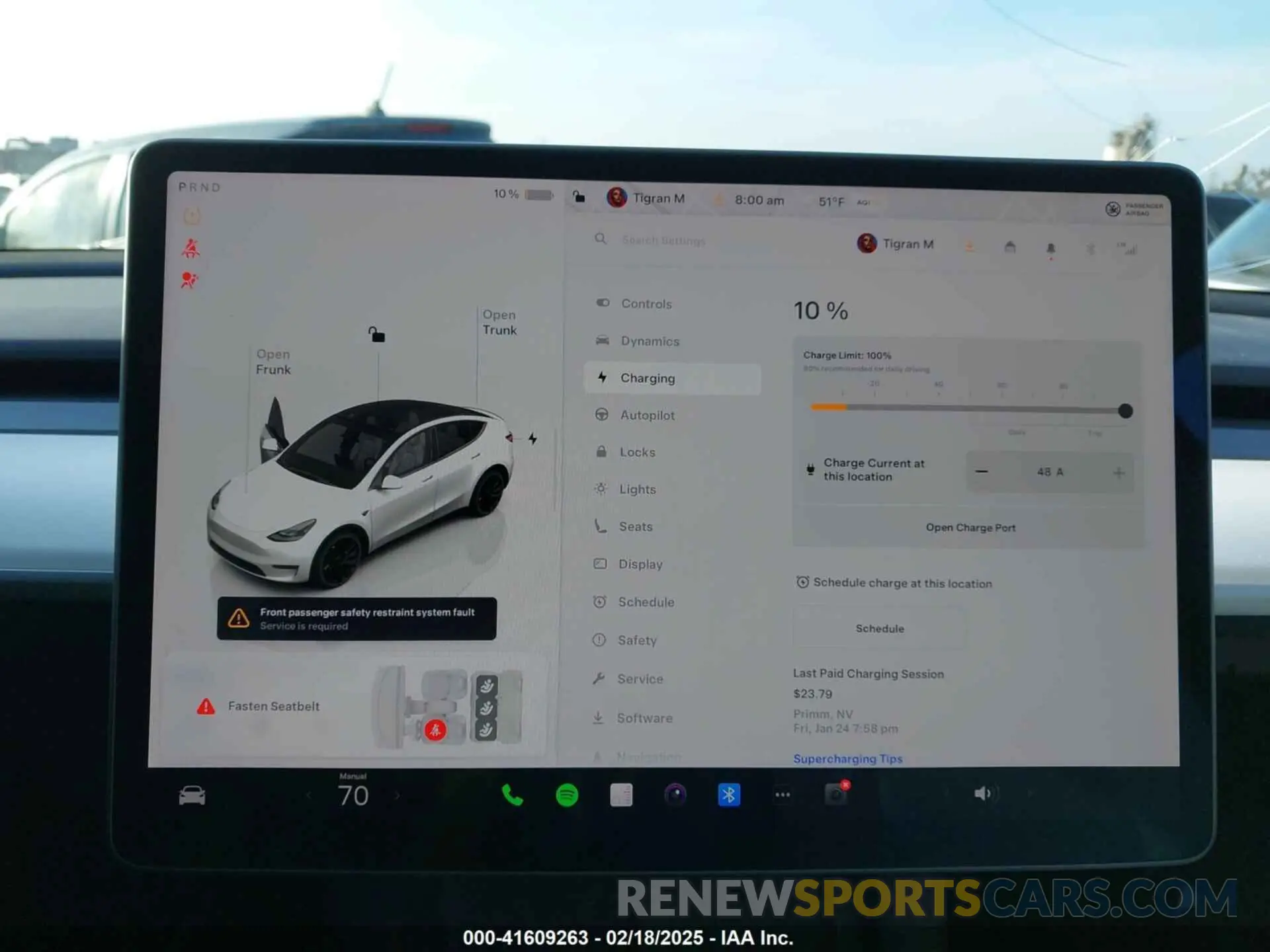 18 fotografías del automóvil dañado 7SAYGDEF0PF839468 TESLA MODEL Y 2023