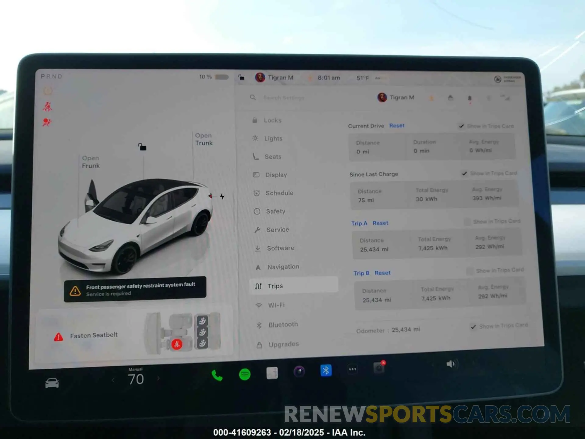 7 fotografías del automóvil dañado 7SAYGDEF0PF839468 TESLA MODEL Y 2023