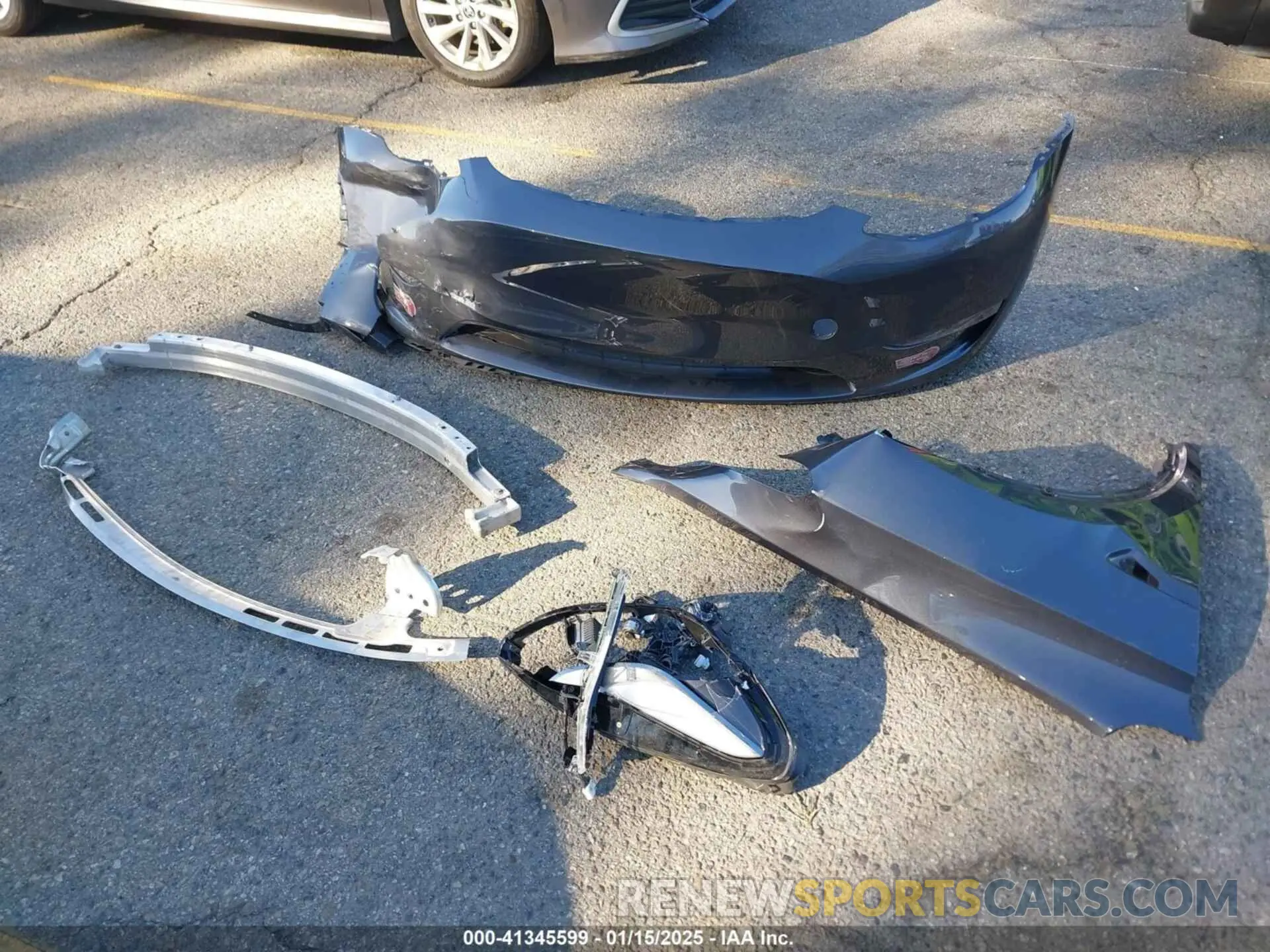 12 fotografías del automóvil dañado 7SAYGDEF0PF903492 TESLA MODEL Y 2023