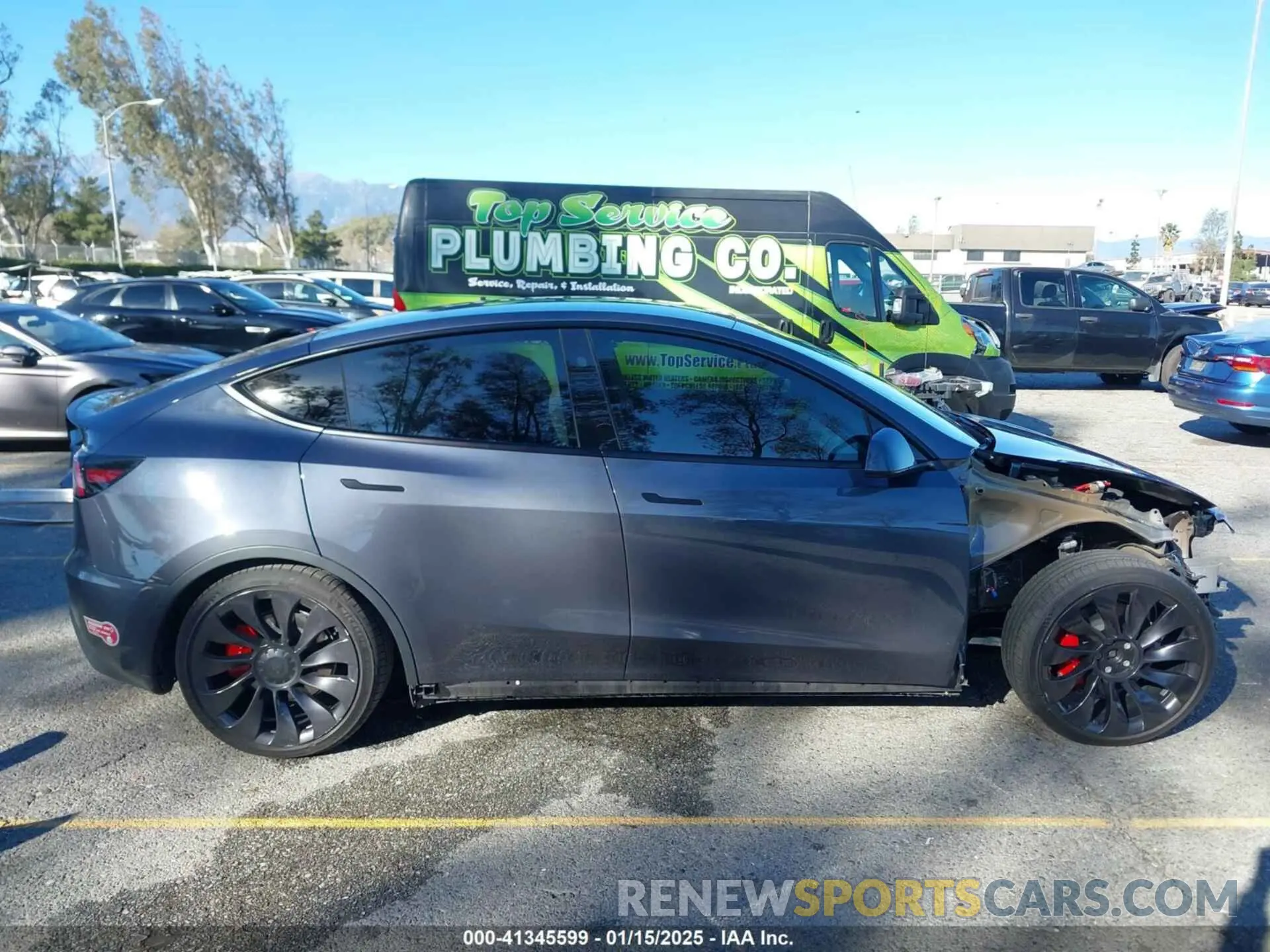 14 fotografías del automóvil dañado 7SAYGDEF0PF903492 TESLA MODEL Y 2023