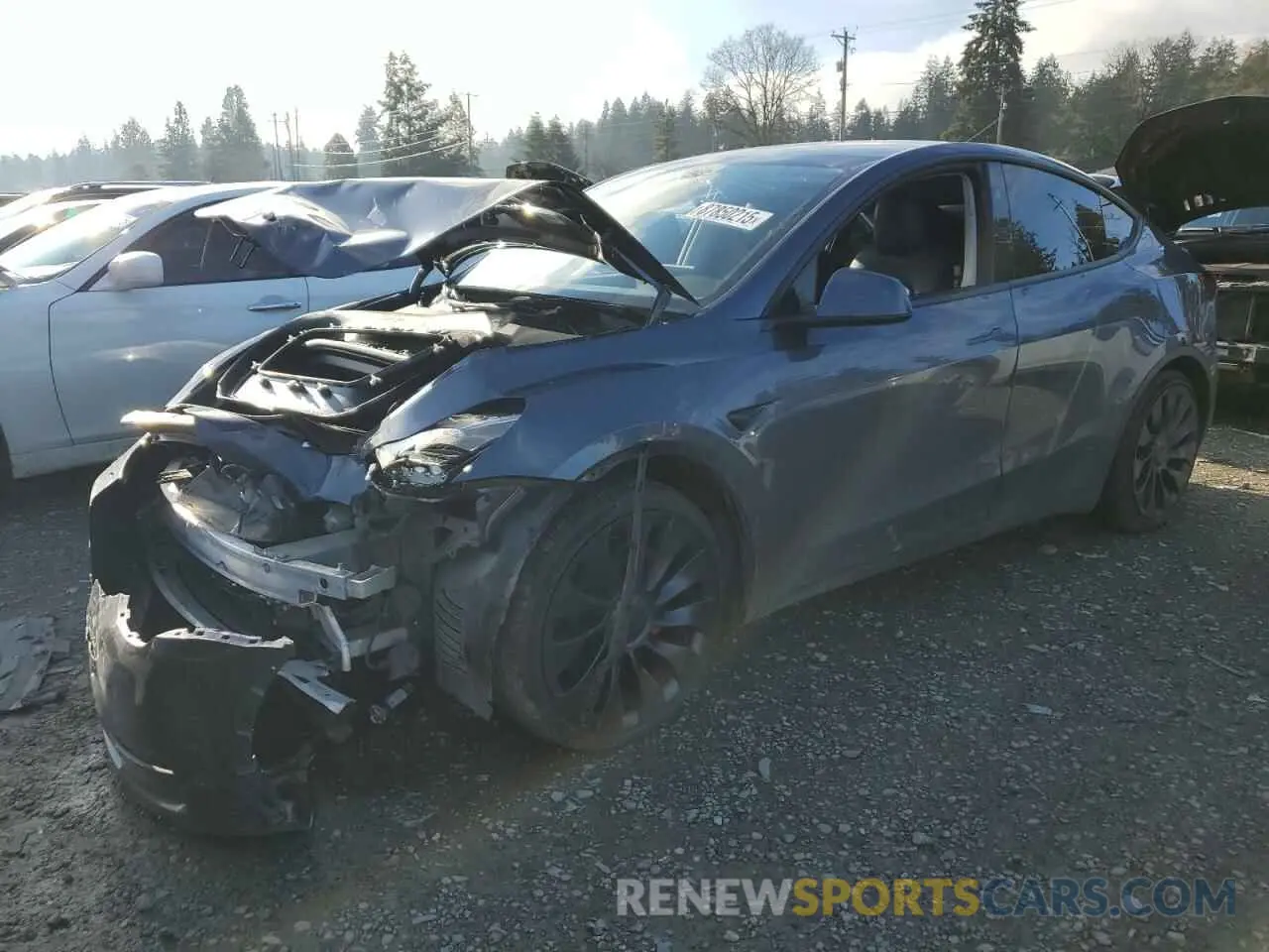 1 fotografías del automóvil dañado 7SAYGDEF1PF795061 TESLA MODEL Y 2023