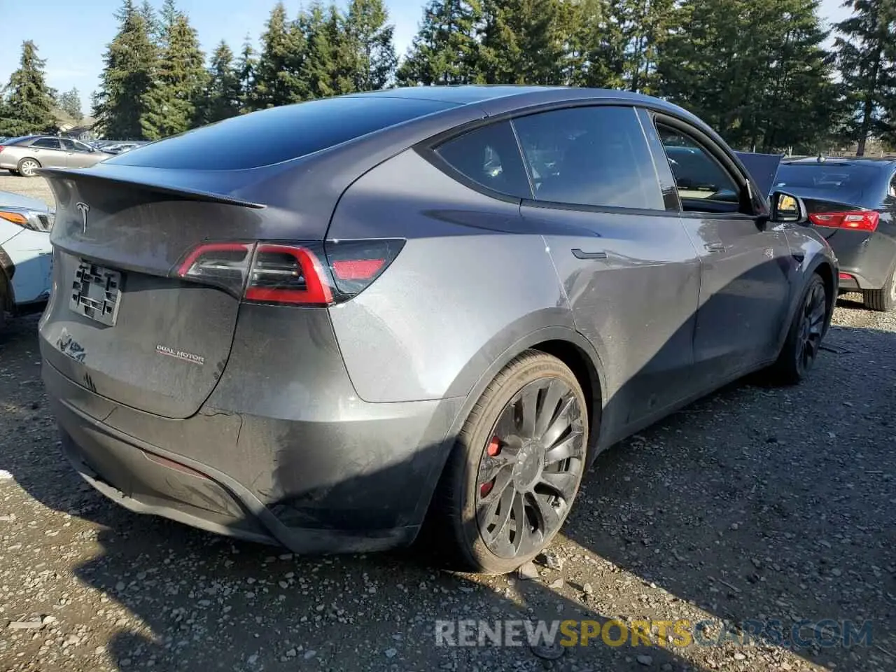3 fotografías del automóvil dañado 7SAYGDEF1PF795061 TESLA MODEL Y 2023