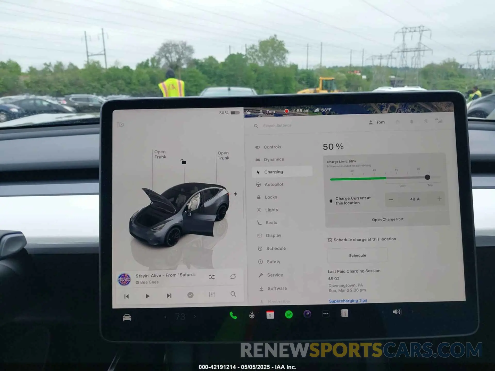 19 fotografías del automóvil dañado 7SAYGDEF1PF838247 TESLA MODEL Y 2023