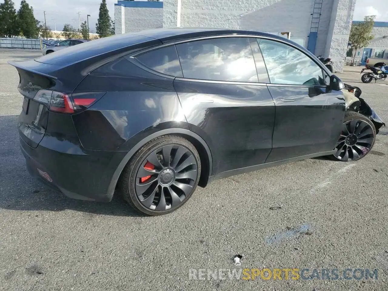 3 fotografías del automóvil dañado 7SAYGDEF1PF856375 TESLA MODEL Y 2023