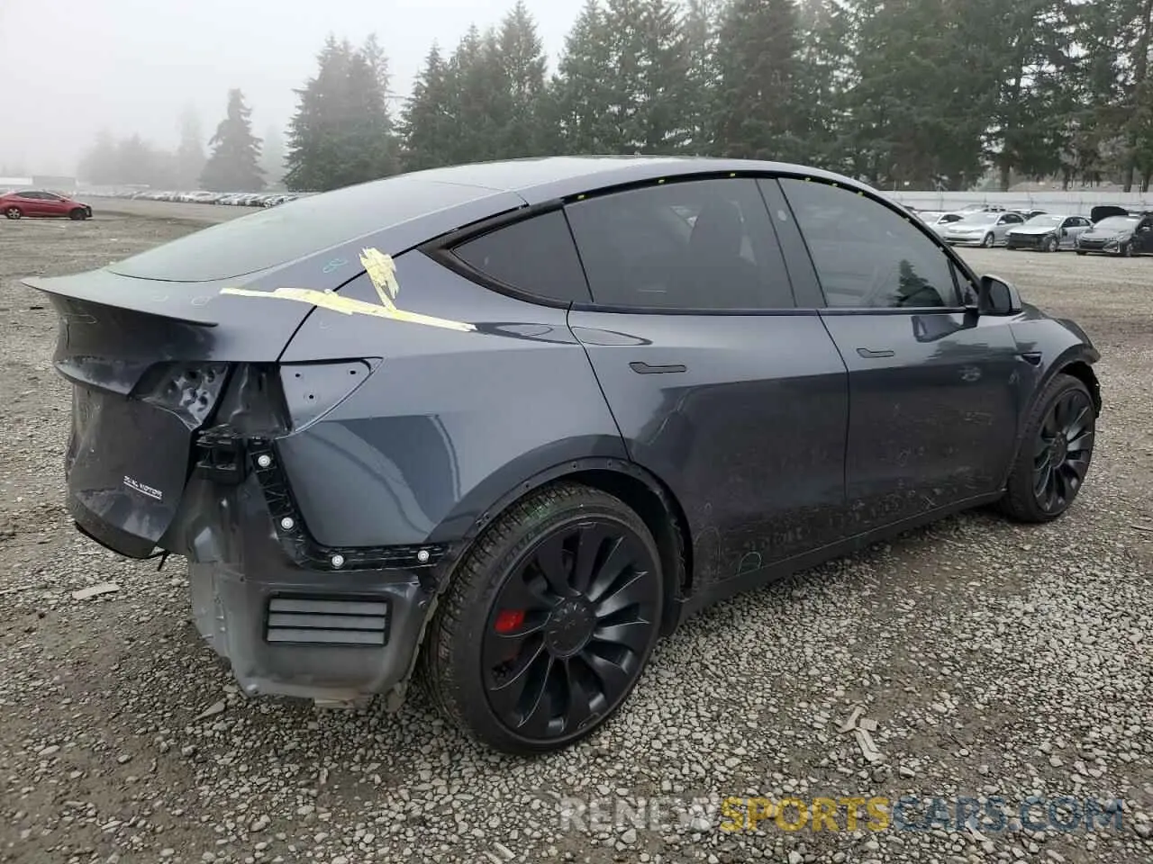 3 fotografías del automóvil dañado 7SAYGDEF1PF913643 TESLA MODEL Y 2023