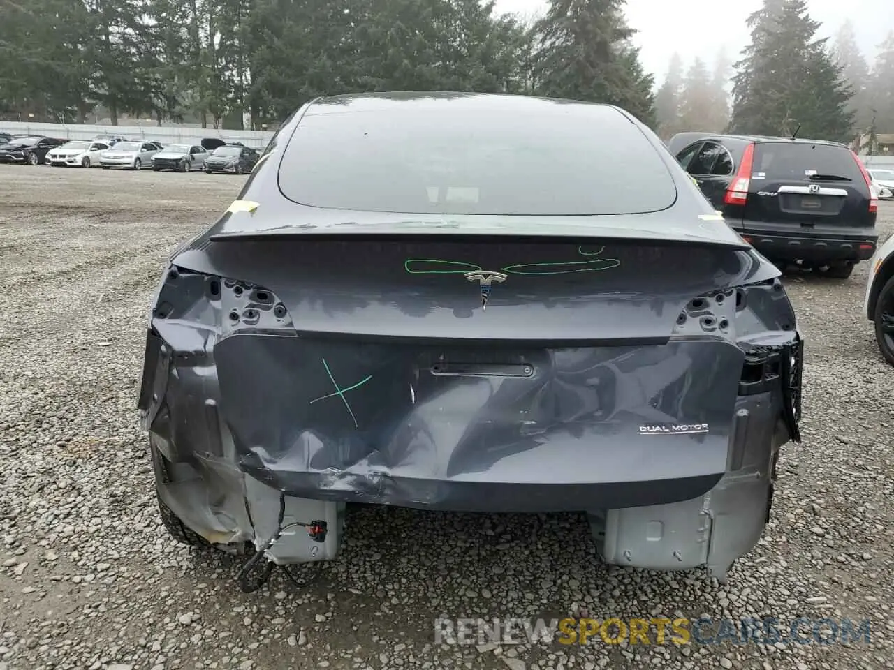 6 fotografías del automóvil dañado 7SAYGDEF1PF913643 TESLA MODEL Y 2023