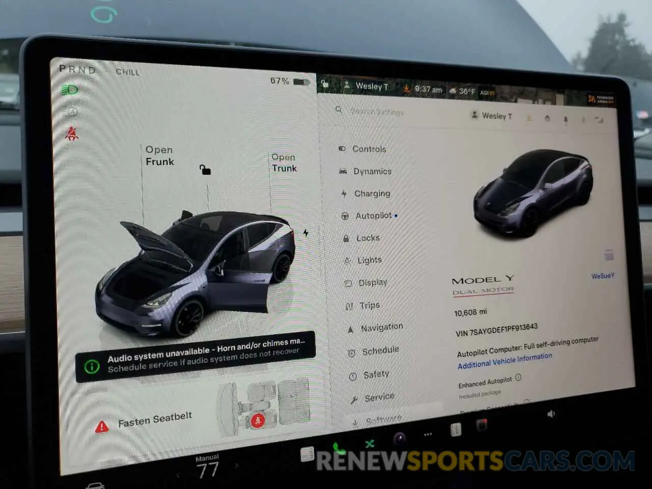 9 fotografías del automóvil dañado 7SAYGDEF1PF913643 TESLA MODEL Y 2023