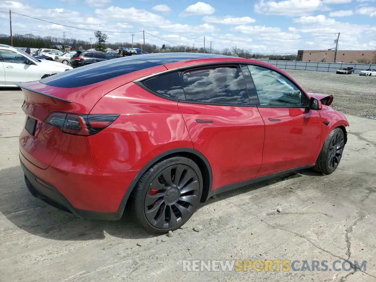 3 fotografías del automóvil dañado 7SAYGDEF2PF591238 TESLA MODEL Y 2023