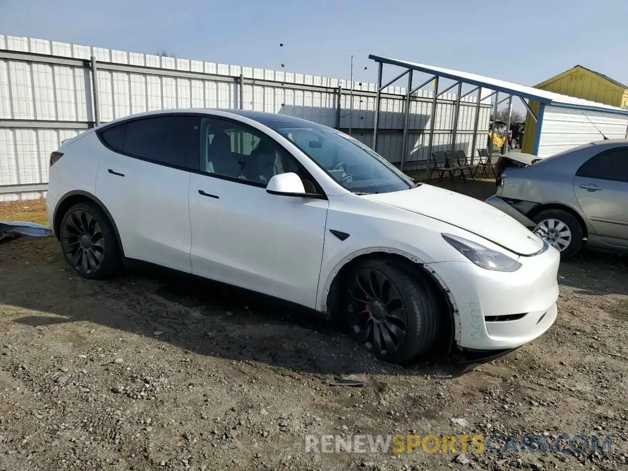 4 fotografías del automóvil dañado 7SAYGDEF2PF763753 TESLA MODEL Y 2023