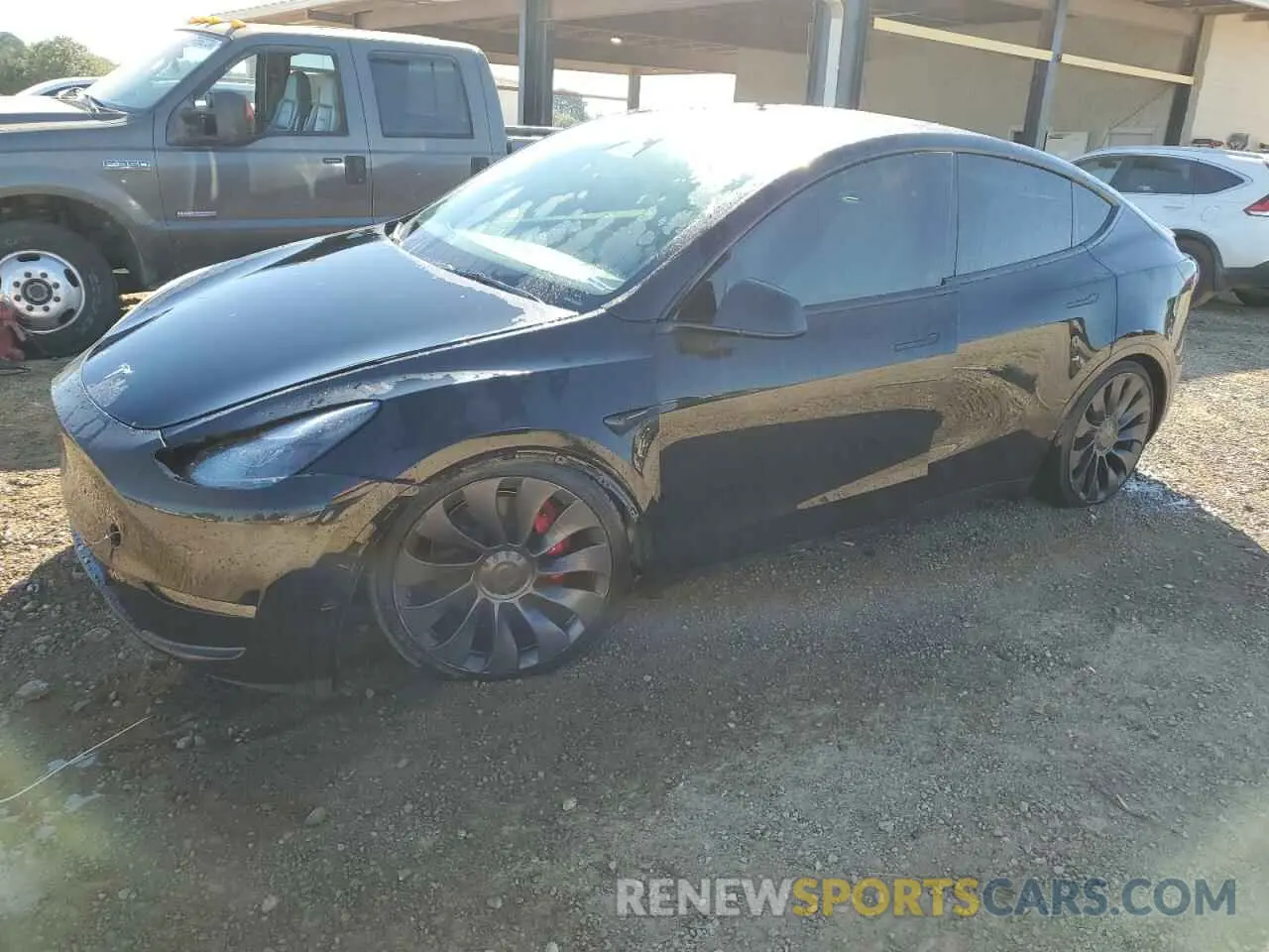 1 fotografías del automóvil dañado 7SAYGDEF2PF765941 TESLA MODEL Y 2023