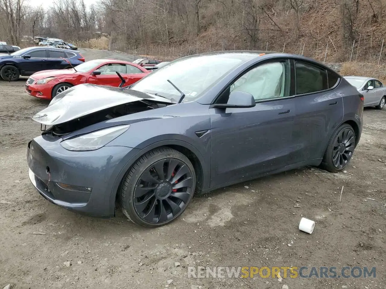 1 fotografías del automóvil dañado 7SAYGDEF3PF705733 TESLA MODEL Y 2023