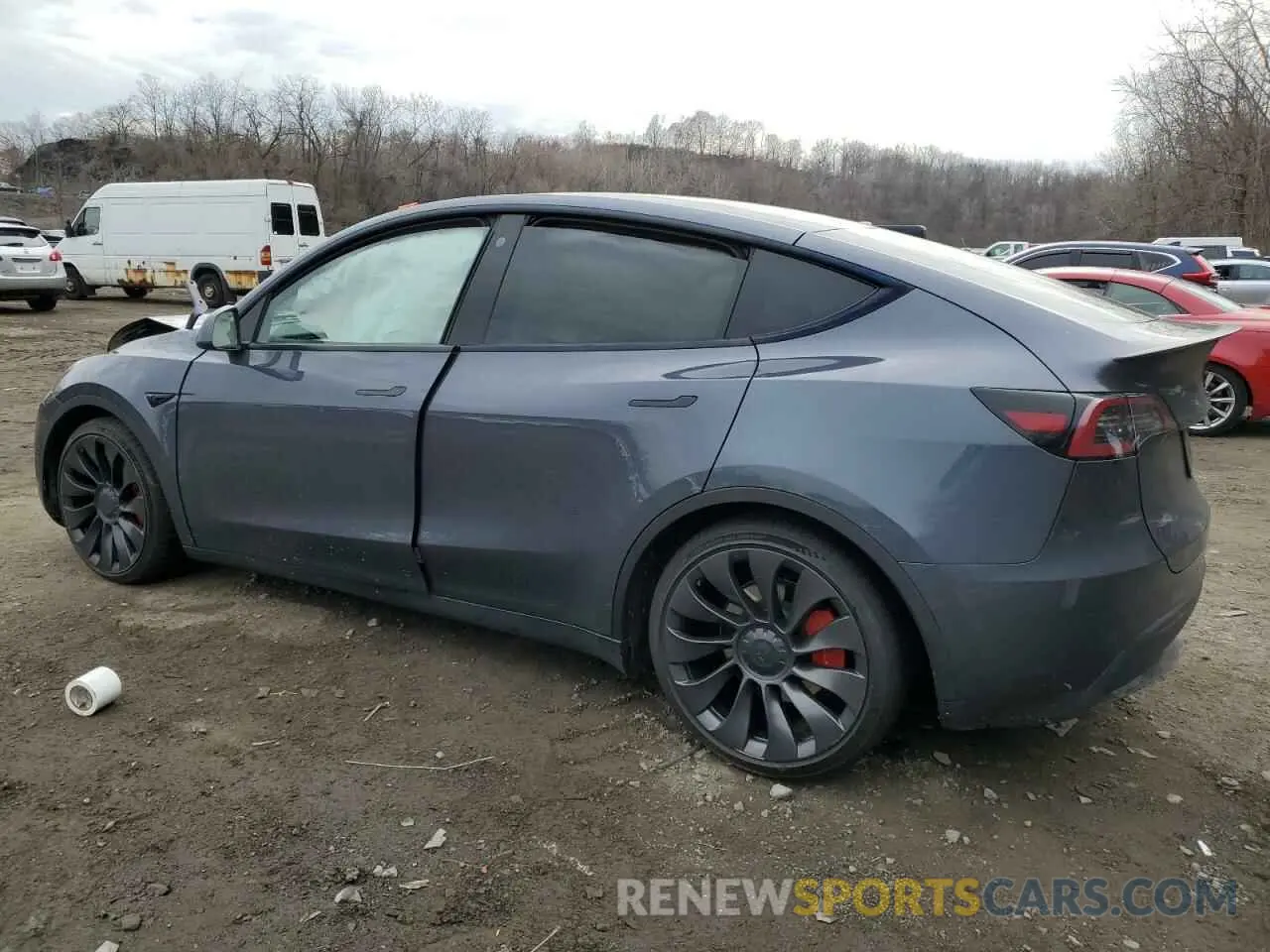 2 fotografías del automóvil dañado 7SAYGDEF3PF705733 TESLA MODEL Y 2023