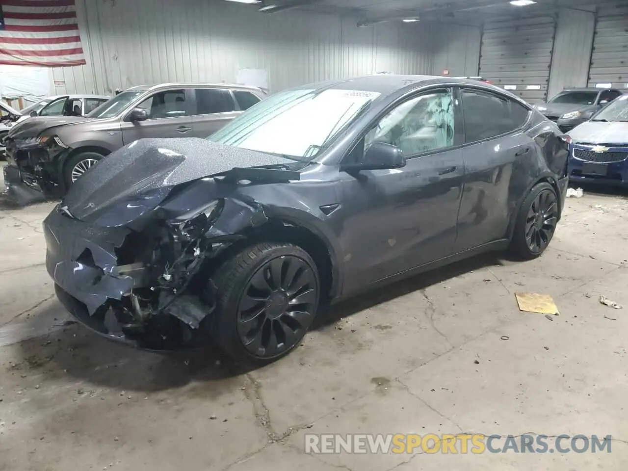 1 fotografías del automóvil dañado 7SAYGDEF3PF965727 TESLA MODEL Y 2023
