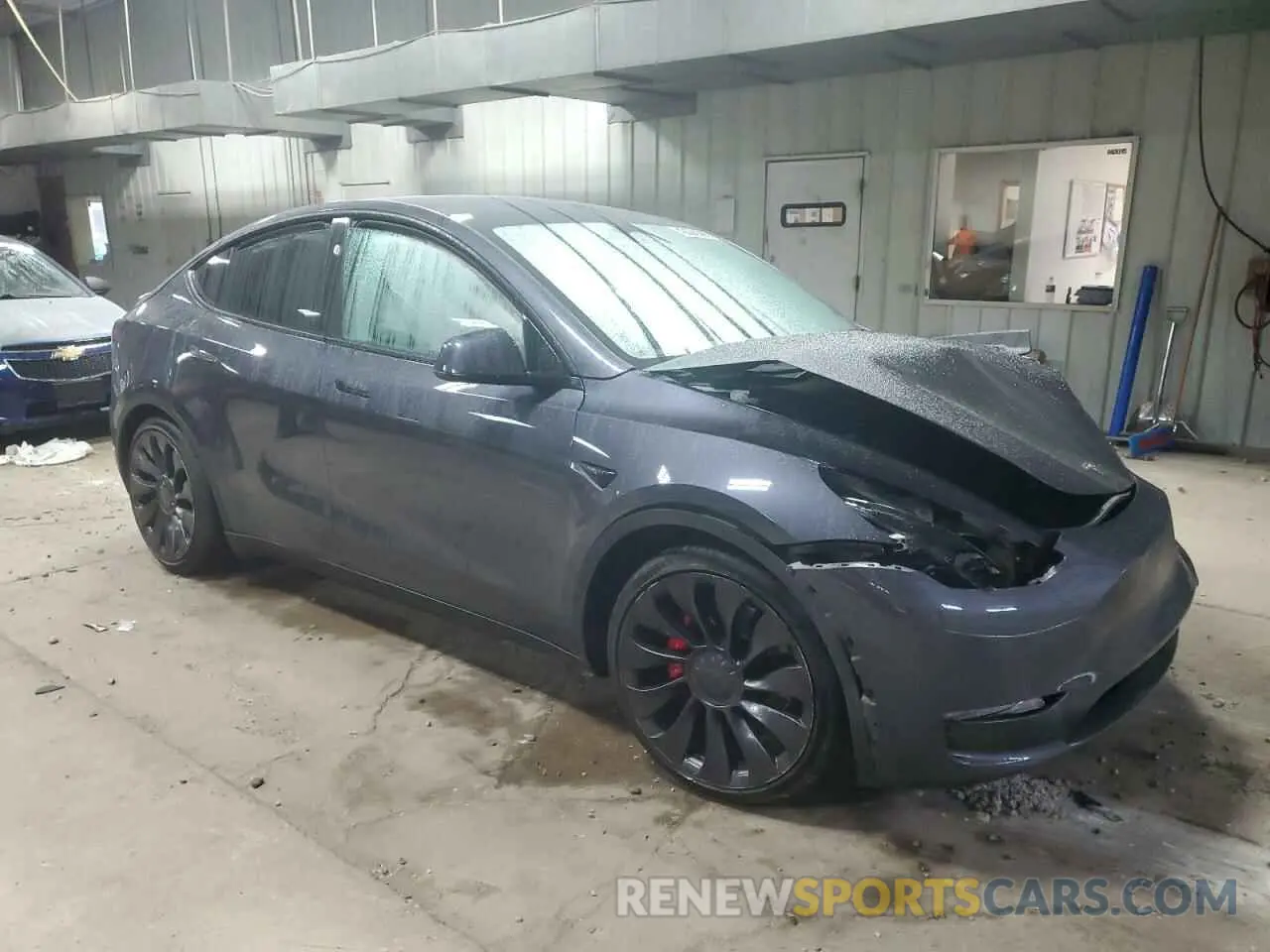 4 fotografías del automóvil dañado 7SAYGDEF3PF965727 TESLA MODEL Y 2023